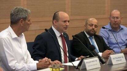 ראש הממשלה נפתלי בנט בוועדת החוץ והביטחון. | חיים צח/לע"מ