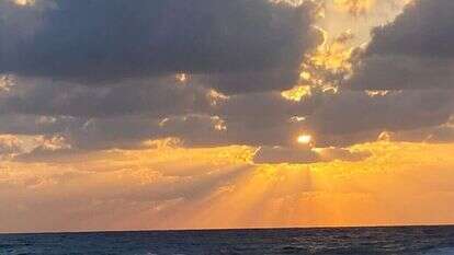 שקיעה בגן הלאומי אכזיב. | שלומית שביט רשות הטבע והגנים