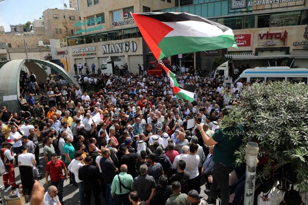 ההפגנות בחברון. קרדיט | EPA