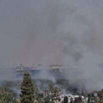השריפה סמוך למבשרת. | כבאות והצלה מחוז ירושלים
