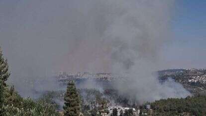 השריפה סמוך למבשרת. | כבאות והצלה מחוז ירושלים