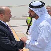 ראש הממשלה בנט בביקור באבו דאבי עם שר החוץ של איחוד האמירויות, שייח' עבדאללה בן זאיד. | קובי גדעון לע"מ