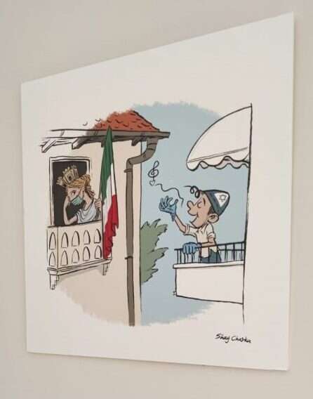 שירת המרפסות. שרוליק והמגדלית באיורו של שי צ'רקה. | הודיה כריש־חזוני