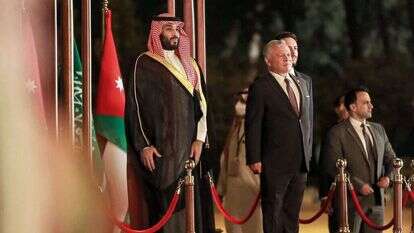 המלך עבדאללה ומוחמד בן סלמאן. | AFP