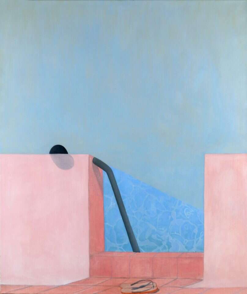 שמעון פינטו, "מקוה", שמן על בד, 2009. | ציקי אייזנברג