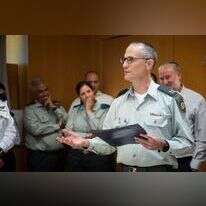 שרון אפק עם קבלת דרגת אלוף, יולי 2018. | דובר צה"ל