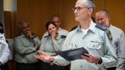 שרון אפק עם קבלת דרגת אלוף, יולי 2018. | דובר צה"ל