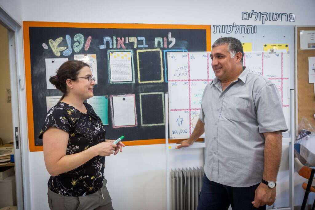 לאה אילן ועודד אריכא. | יונתן זינדל, פלאש 90