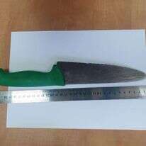 הסכין שנתפסה ברשות המחבל. | דוברות המשטרה