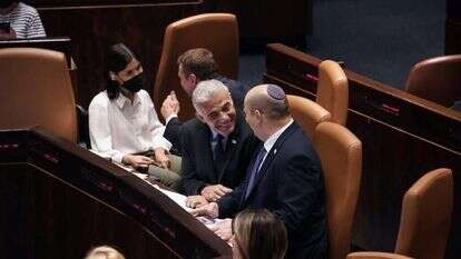 בנט ולפיד. הכנסת ה- 24 פוזרה. הבחירות ב-ז' בחשוון. | דני שם טוב, דוברות הכנסת