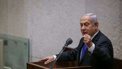 נתניהו במליאת הכנסת. | נועם מושקוביץ, דוברות הכנסת