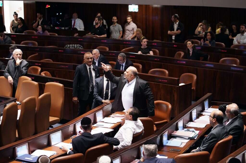 ח"כ מנסור עבאס במליאת הכנסת. | דני שם טוב, דוברות הכנסת