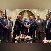 אבו מאזן והנייה, ב | המשותף עם נשיא אלג'יריה עבד אל-מג'יד תבון.