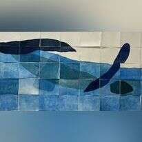 אביטל כנעני, קולאז', 2022 . מתוך התערוכה "קצה המים" המוצגת בגלריה לאמנות עכשווית, רמת השרון. | לנה גומון