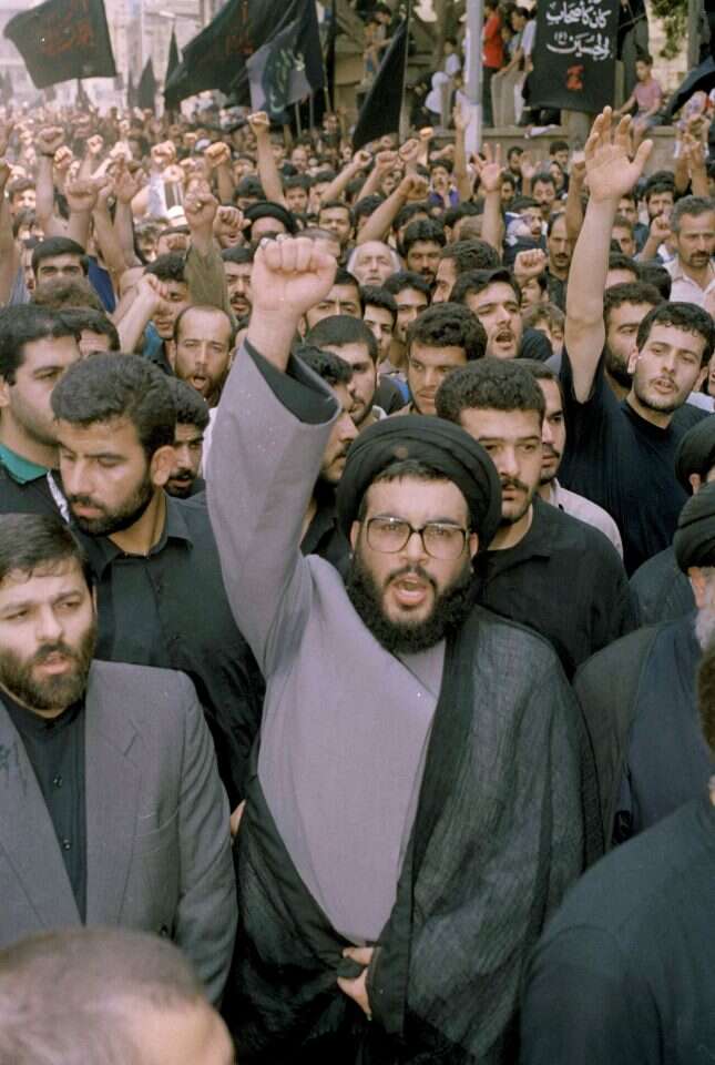 חסן נסראללה בצעירותו. | AP