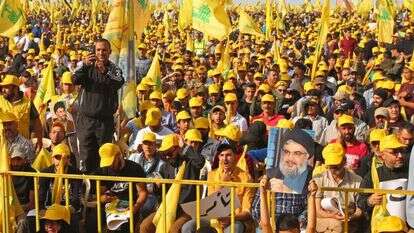 אמצעי לחימה של חזבאללה. | AFP