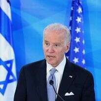 הנשיא ג'ו ביידן בביקורו הקודם בישראל. | עמית שאבי