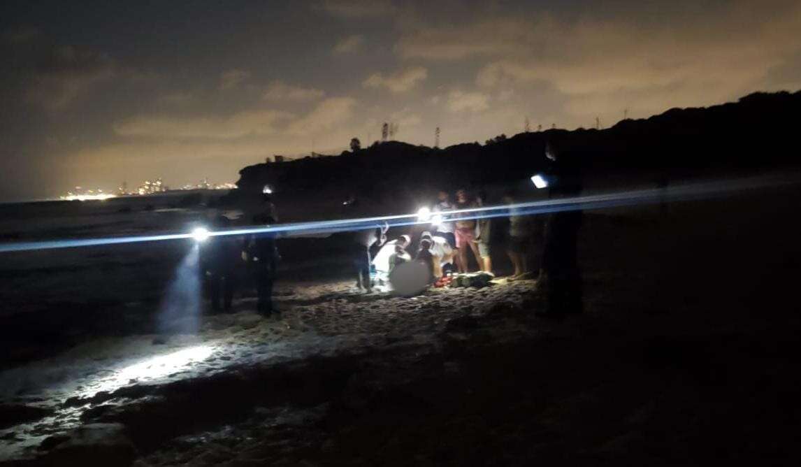 מאמצי ההצלה בחוף פלמחים. | תיעוד מבצעי מד"א