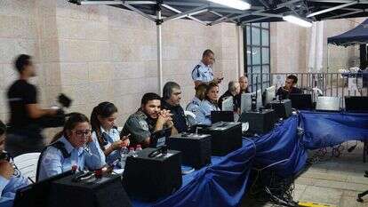 חמ"ל המשוטרה בביקור הנשיא ביידן. | דוברות המשטרה