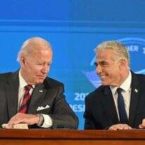 לפיד וביידן חותמים על "הצהרת ירושלים". | קובי גדעון, לע"מ