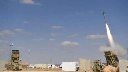 יירוט של כיפת ברזל. | אגף דוברות והסברה, משרד הביטחון