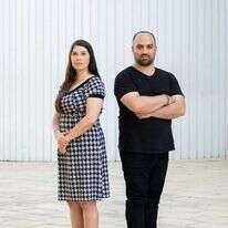 אוריאל ברקוביץ' ושולמית ליפשיץ. | שריה דיאמנט