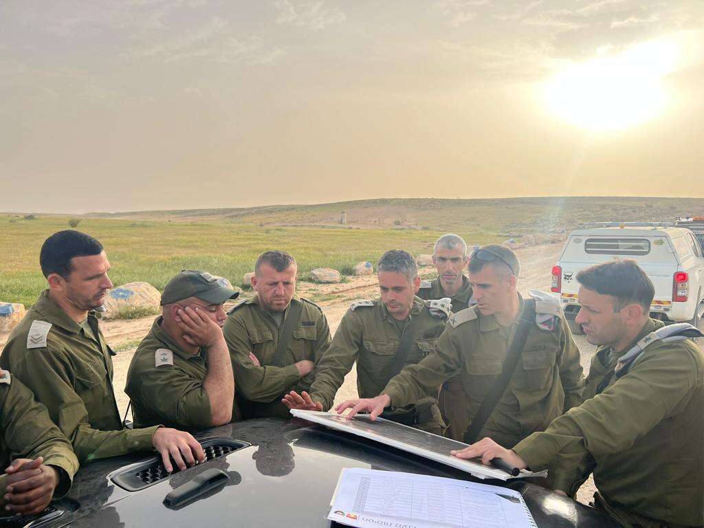 הרמטכ"ל כוכבי באזור העבודות, השבוע. | דובר צה"ל