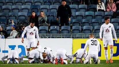 שחקני מכבי בני ריינה, ארכיון. | פלאש 90