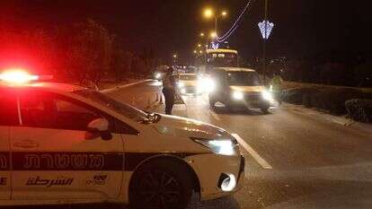 מחסום משטרתי. | נתי שוחט, פלאש 90