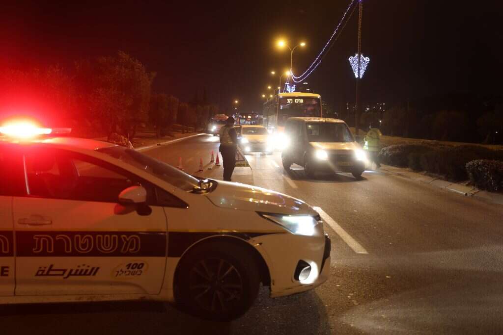 מחסום משטרתי. | נתי שוחט, פלאש 90