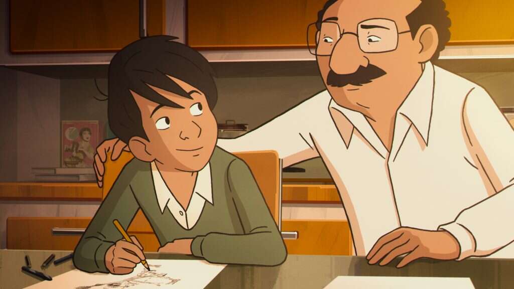 מתוך הסרט ״הסודות של אבא״, סרטה של ורה בלמון והסטודיו לאנימציה הצרפתי של מארק ז׳וסה JSBC