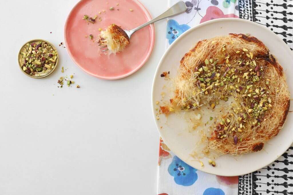 כנאפה ללא גלוטן עם אטריות שעועית. | אפרת ליכטנשטט