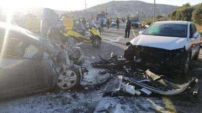 תאונת דרכים בכביש 60. | מוקד בנימין תאונת דרכים בכביש 60. | מוקד בנימין