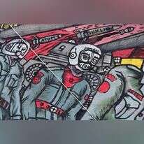 היצירה האנטישמית בתערוכת דוקומנטה. | AFP