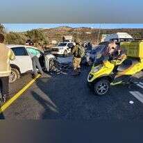 זירת התאונה סמוך לעלי, לפני כחודש. | תיעוד מבצעי מד"א