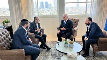 נתניהו וגפני השבוע במצודת זאב