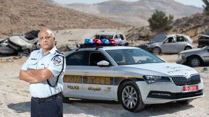 "טיפול בתאונות לא יבוא רק דרך אכיפה". סנ"צ שרעבי. במגרש מכוניות מוחרמות. | שריה דיאמנט