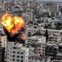 הפצצת מטרה של הג'יהאד האסלאמי הפלסטיני בעזה. | AFP