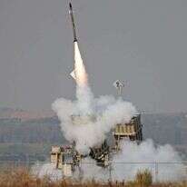 מערכת כיפת ברזל בפעולה,. | AFP