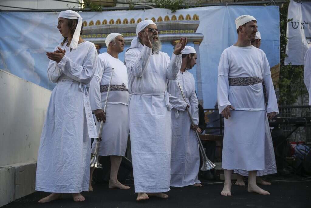 תרגול הקרבת קורבן פסח בירושלים | הדס פרוש, פלאש 90