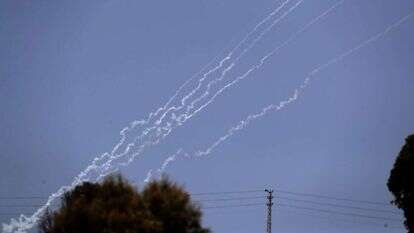 ירי רקטות לעבר ישראל, הבוקר. | EPA