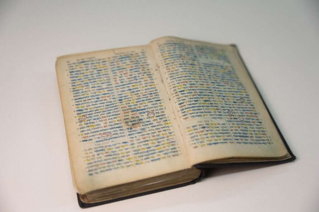 שמר על הספר עד ימיו האחרונים. התנ"ך של מנדלקרן. | יונתן זינדל, פלאש 90