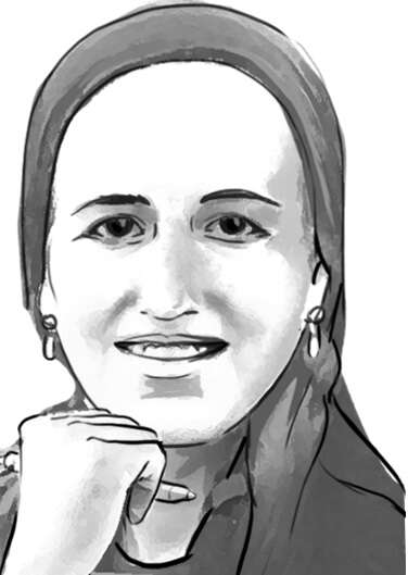 נחמה ליבלר, 40 בעלת עסק לציורים למוסדות חינוך אם ל־ 11 , תושבת ירושלים. איור: נחמה ליבלר נחמה ליבלר, 40 בעלת עסק לציורים למוסדות חינוך אם ל־ 11 , תושבת ירושלים. איור: נחמה ליבלר