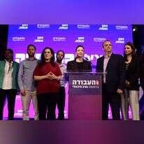 נבחרי הפריימריז עם מיכאלי, רגע אחרי ההכרזה. | תומר נויברג, פלאש 90