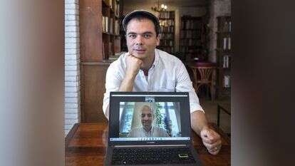 יוסי שוויג ואבינעם סטילמן (במחשב). | אוליבייה פיטוסי, פלאש 90