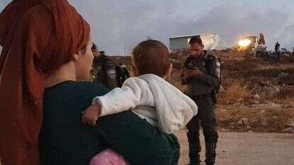 הרס ופינוי ברמת מגרון. באדיבות המצלם