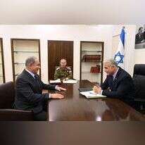 פגישת התדרוך של לפיד עם נתניהו, בתחילת השבוע. | חיים צח, לע"מ