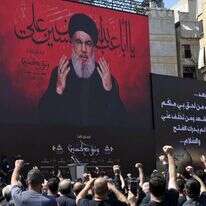 נאום נסראללה בביירות, באוגוסט האחרון. | EPA