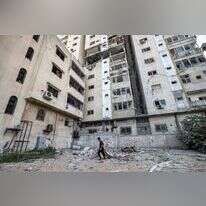 הבניין רב הקומות בו חוסל ג'ברי. | AFP