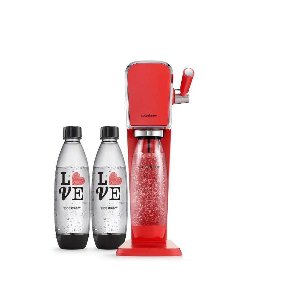 סודהסטרים מכשיר ארט וזוג בקבוקים. | יחצ